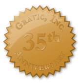 Gravic's 35th Anniversary Seal