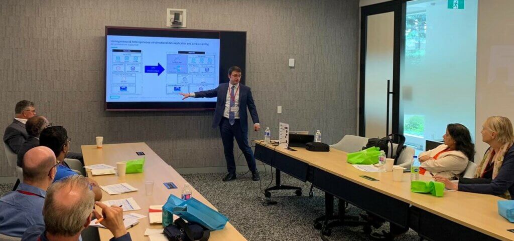 Paden Holenstein presenting on HPE Shadowbse Digital Resilience at CTUG