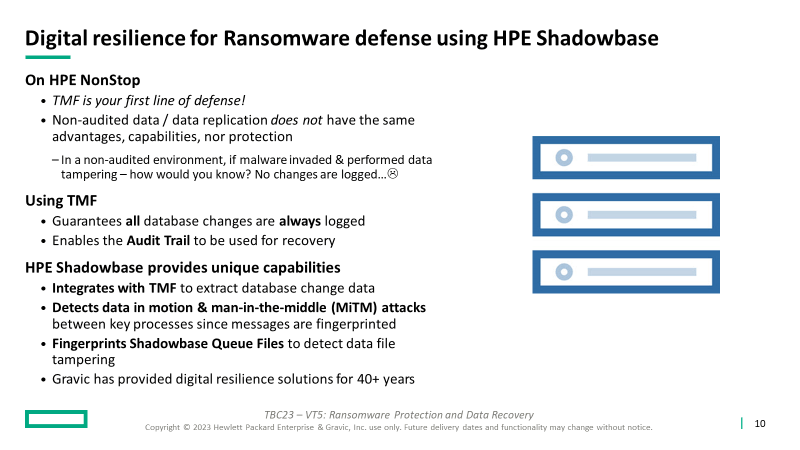 Digital Resilience for Ransomware Defense using HPE Shadowbase