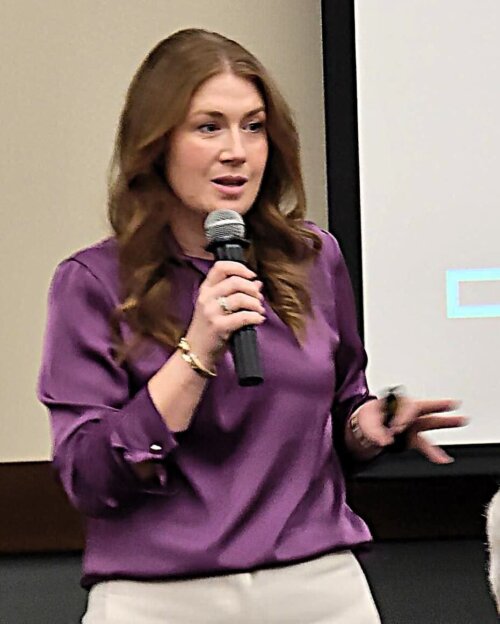 Casey Taylor, VP and GM of HPE NonStop, presents at N2TUG.