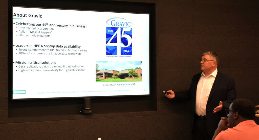 Paul Holenstein of Gravic presenting on Digital Resilience at NYTUG 2024