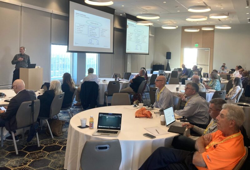 John Vollers of HPE presenting the HPE NonStop Roadmap at SunTUG